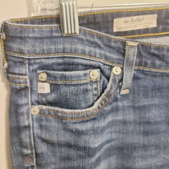 Ag Adriano Goldschmied | Women's Slightly Distressed Ballad Jeans (Size 28R) - Picture 4 of 15